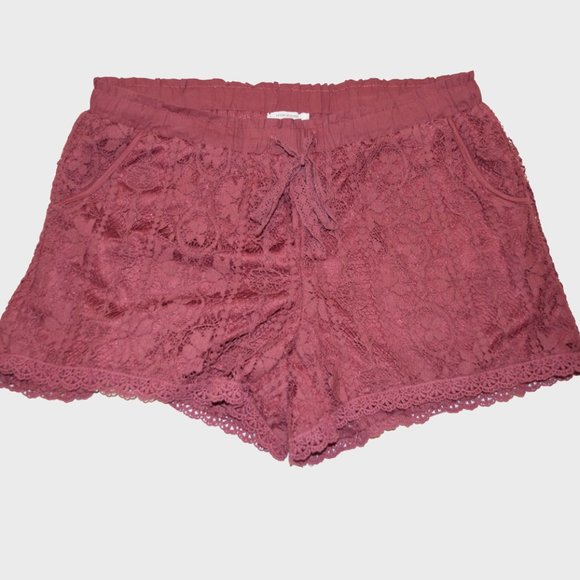 Rusty Rose Size S Lace Shorts with pockets EUC - Picture 1 of 3